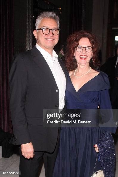 Martin Shaw and karen da Silva attend an after party following the ...