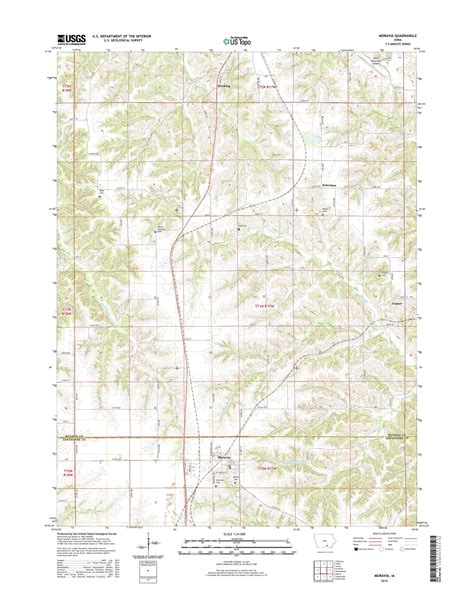 MyTopo Moravia, Iowa USGS Quad Topo Map