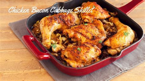 Chicken Bacon Cabbage Skillet | Beauty and the Foodie | Cabbage and ...