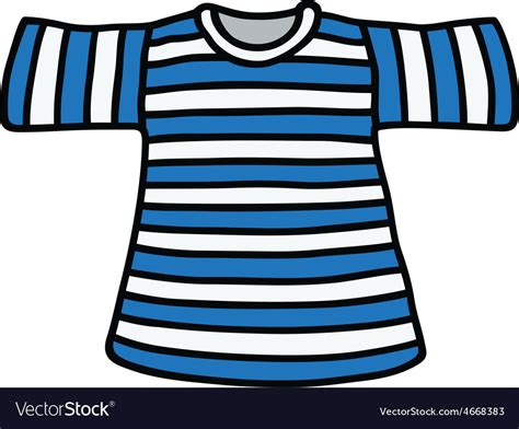 Striped t-shirt Royalty Free Vector Image - VectorStock