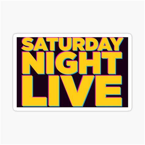 "Saturday Night Live/ SNL " Sticker for Sale by erinaceous | Redbubble