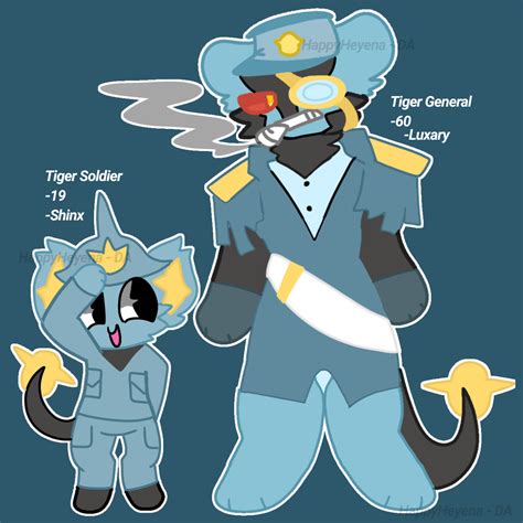 Tiger General and Tiger Soldier - HTF X POKEMON AU by HappyHeyena on DeviantArt