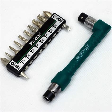 Reliable Precision Screwdriver Set 10 in1 L shaped Angle Head Twin ...