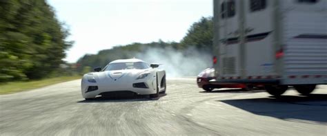 Koenigsegg Agera R White Sports Car Driven By Harrison Gilbertson In Need For Speed (2014)