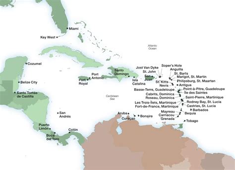 Caribbean Cruise Map