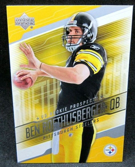 ben roethlisberger rookie card upper deck - Most Difficult Biog Gallery ...