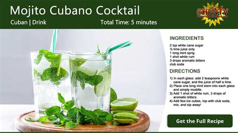 Mojito Recipe Cuba Libre | Bryont Blog