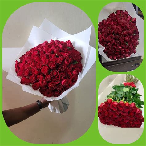 99 Red Roses Packed at Source Bouquet - Aisha Flowers