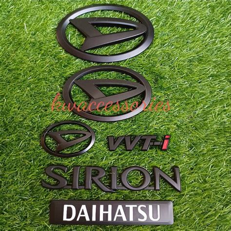 *Discount*🆕Matte Black Logo Daihatsu Myvi Steering Sirion 2008-2023 Myvi MG3 Axia Alza Ativa ...