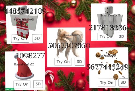 Christmas Roblox Bloxburg Outfit Codes