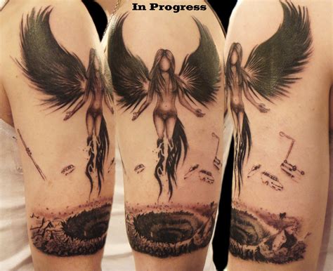 Dark Angel tattoo | Miguel Angel Custom Tattoo Artist www.mi… | Flickr