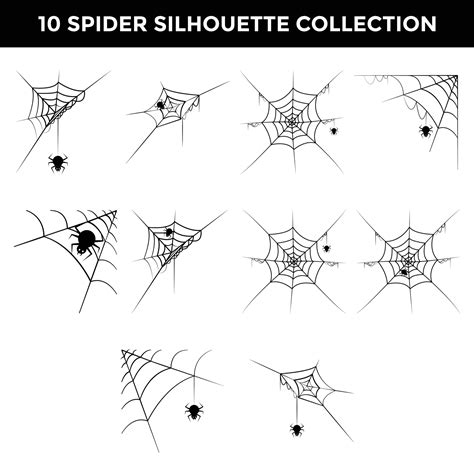 spider halloween silhouette element design 13449184 Vector Art at Vecteezy