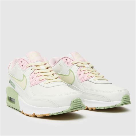 Girls White & Pink Nike Air Max 90 Ltr Se Trainers | schuh