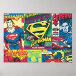 Superman Comic Panels Poster | Zazzle