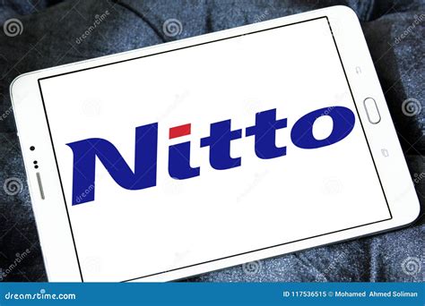 Nitto Denko company logo editorial image. Image of produces - 117536515