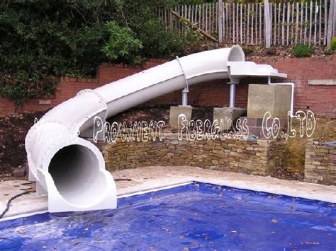 Private Pool Curved Water Slide For Home - Buy Curved Water Slide ...