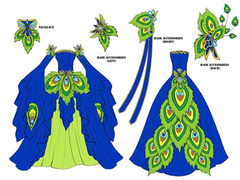 Peacock Dress Design by Eranthe on DeviantArt