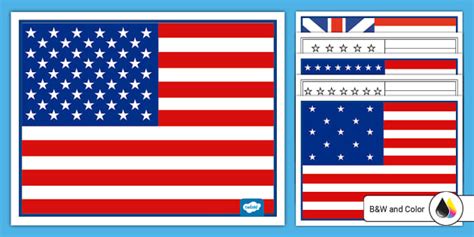 American Flag Evolution Poster Pack | Twinkl USA - Twinkl