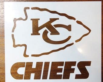 KC Kansas City Chiefs Custom Stencil FAST Free SHIPPING | Etsy