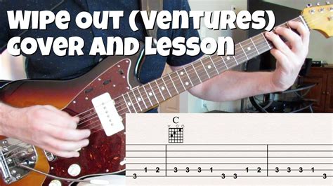 Wipe Out cover and lesson (Ventures live version) | Wipe out, Easy guitar songs, Guitar songs