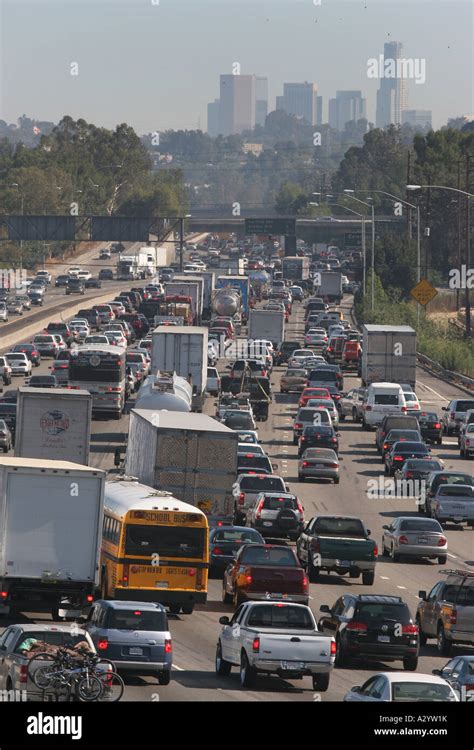 Traffic jam on Interstate 5 in Los Angeles California Stock Photo - Alamy