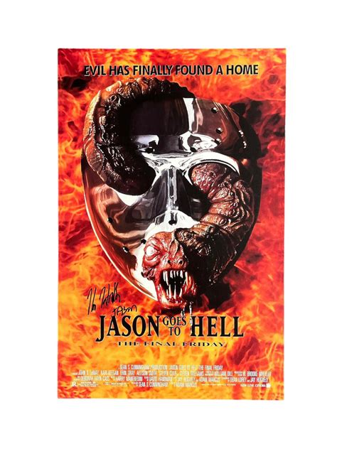 Kane Hodder Jason Voorhees Autographed Jason Goes to Hell 11x17 Mini P – Icon Autographs