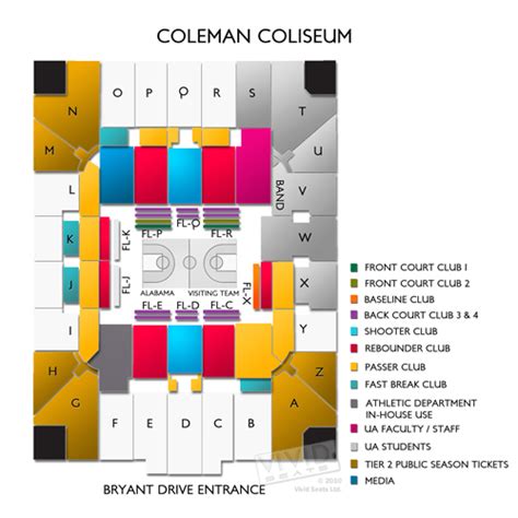 Coleman Coliseum Tickets - Coleman Coliseum Seating Chart