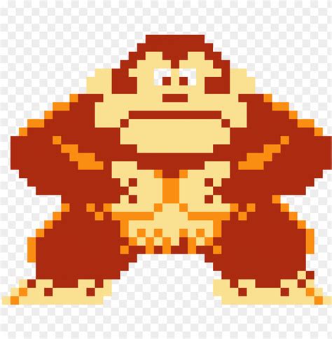 Download donkey kong donkey kong pixel art minecraft png - Free PNG Images | TOPpng