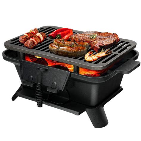 Buy GiantexCharcoal Grill Hibachi Grill, Portable Cast Iron Grill with ...