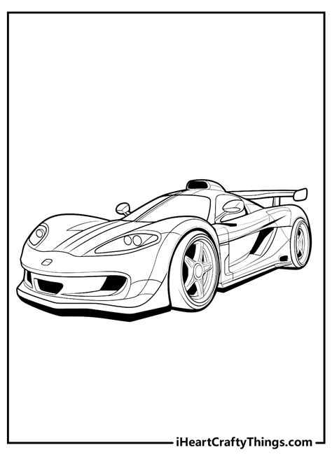 Sport Car Coloring Pages For Kids