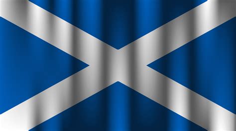 flag of scotland country nation symbol 3d textile satin effect background wallpaper vector ...