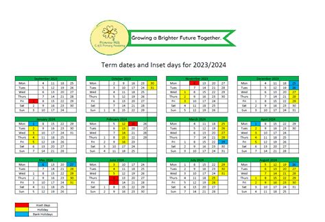 Term Dates and School Day – Primrose Hill C of E Primary Academy