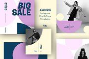 CANVA Instagram templates - Geometric | Creative Market
