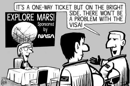 Mars ticket By sinann | Education & Tech Cartoon | TOONPOOL