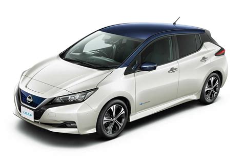 new nissan leaf 2018 pearl white blue roof | AUTOBICS