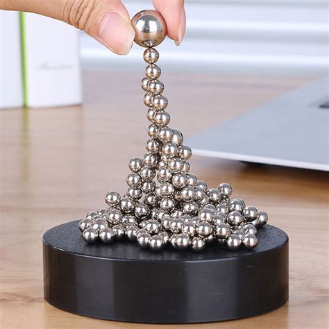 Magnetic Sculpture Desk Toy Desk Decor Art Sculpture Kids Educational Toys Craft Sculpture ...