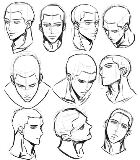 Pin by Camille YU on [M] Drawing expressions | Face drawing reference ...