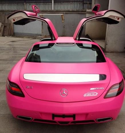 Pink Mercedes-Benz SLS AMG from China