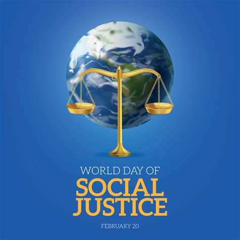 cartel del día mundial de la justicia social 3471119 Vector en Vecteezy