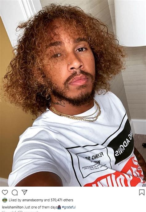 Lewis Hamilton shows off his natural hair in Instagram selfie - ReadSector