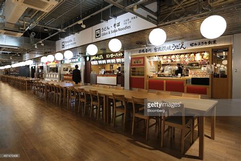 A food court is seen at Terminal 3 of Narita Airport in Narita,...