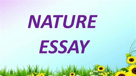 Essay on Nature in English for kids/10 Lines on Nature/Paragraph on ...