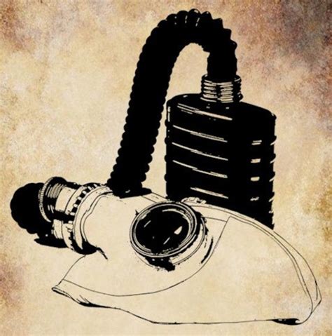 gas mask steampunk digital image clip art by DigitalGraphicsShop