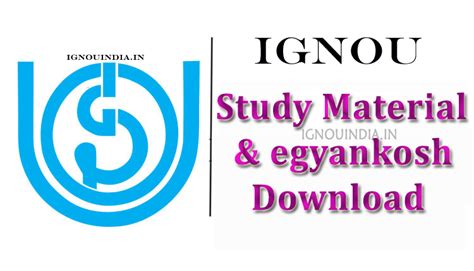 IGNOU Study Material, egyankosh Download