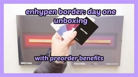 ENHYPEN ALBUM + PREORDER BENEFITS UNBOXING: BORDER DAY ONE DUSK + DAWN ...