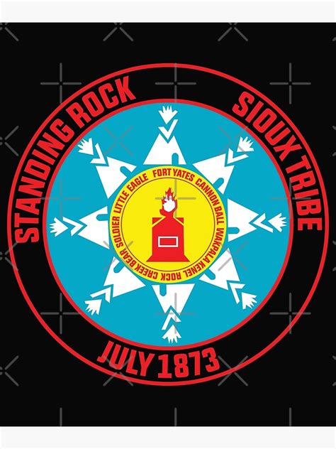 "flag of the Standing Rock Sioux Tribe - Standing Rock flag" Poster for Sale by davinccidz ...