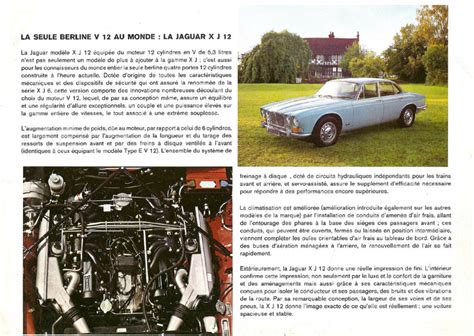 1972 Jaguar XJ12 brochure