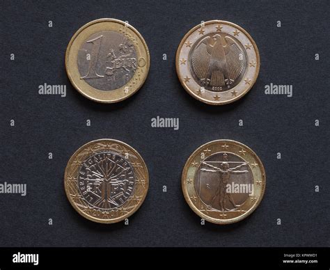 Euro coins of many countries Stock Photo - Alamy