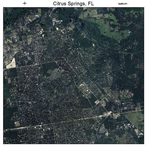 Aerial Photography Map of Citrus Springs, FL Florida