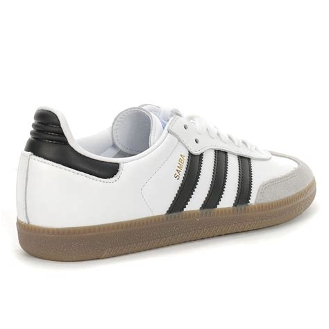 Adidas Women's Samba OG Cloud White/Core Black/Clear Granite Shoes CG7147 - WOOKI.COM